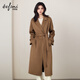 伊芙麗（eifini）蔣欣代言羊毛羊絨高支微闊中長(cháng)毛呢外套大衣2025冬裝 暮秋駝 10.1山羊絨 長(cháng)款 S 90-100斤