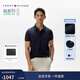 Tommy Hilfiger25春夏新款男裝絲光棉肌理商務(wù)高級感修身短袖翻領(lǐng)T恤POLO衫 藏青色DW5 L （推薦：140-155斤）