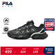 斐樂(lè )FILA兒童童鞋跑步鞋2025年冬季新款加絨男女中大童運動(dòng)鞋妙角 黑/城堡灰-BL 36 內長(cháng)22.5cm