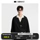 伯爵卓爾假兩件拼接通勤休閑衛衣外套男士2025秋季新款男裝外套 N531388 月夜黑 M (170)
