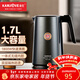 金灶（KAMJOVE）燒水壺電熱水壺不銹鋼家用雙層防燙大容量熱水壺無(wú)縫內膽快速沸騰開(kāi)水壺 1.7L 雙層防燙