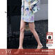 玖姿（JUZUI）商場(chǎng)同款美式工裝迷幻多巴胺短褲女裝夏JWEX11504 花紫 S