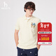 哈吉斯（HAZZYS）男裝 夏季新款【液氨后整理】寬松短袖polo衫男ASTZE0CBE27 米黃色OW L （175/96A 48）