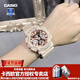 卡西歐（CASIO）女表GSHOCK獨角獸可愛(ài)粉色玫瑰金送女友時(shí)尚防水學(xué)生運動(dòng)電子手表 GMA-S120MF-4A藕粉甜酷少女款