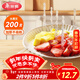美麗雅 水果叉200支 一次性水果叉食品級甜品叉子兒童蛋糕叉小吃簽