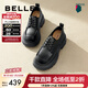 百麗（Belle）百搭牛津鞋女通商場(chǎng)同款通勤厚底小皮鞋B1Q1DCM4預售 黑色 37 (235mm)