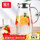 富光玻璃杯帶把家用冷水壺耐熱 2L大容量涼水壺玻璃耐冷水壺