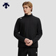 DESCENTE迪桑特TRAINING系列綜訓運動(dòng)健身男士針織運動(dòng)立領(lǐng)上衣 BK-黑色 XL (180/100A)