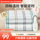 艾美特（AIRMATE）電熱毯雙人電褥子雙控除螨除潮定時(shí)調溫自動(dòng)斷電家用提花長(cháng)毛絨 白格【四檔/定時(shí)/除螨】單人單控1.8米*0.8米
