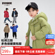 左西男童羽絨服2025冬季新款兒童三防加厚面包服長(cháng)款外套 黑色 160
