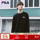 FILA斐樂(lè )官方情侶款針織長(cháng)袖上衣2025秋時(shí)尚休閑純棉寬松長(cháng)T