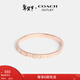 蔻馳（COACH）【新年禮物】【專(zhuān)享直降】奧萊女士手鐲時(shí)尚首飾百搭禮物 經(jīng)典標志密鑲鉸鏈手鐲 玫瑰金色