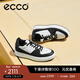 愛(ài)步（ECCO）男鞋休閑鞋 潮流厚底板鞋男熊貓鞋 街頭ACE856824 深藍色/灰白色85682455401 40