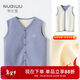 努比屋兒童馬甲男童內穿保暖背心2024新款女童秋冬款馬夾男孩春秋坎肩
