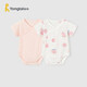 童泰（TONGTAI）嬰兒短袖包屁衣夏季純棉寶寶連體衣新生兒三角哈衣爬服睡衣