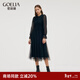 歌莉婭（GOELIA）黑色連衣裙女穿搭氣質(zhì)法式好看顯瘦絕美網(wǎng)紗裙子1CCR4K110 00B黑色 M