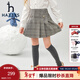 哈吉斯（HAZZYS）童裝春新款女童兒童半身裙簡(jiǎn)約舒適百搭氣質(zhì)款女童半身裙 格 165
