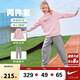 NIKE3BRAND 耐克男女童紅色拜年服衛衣+長(cháng)褲2件套兒童純棉舒適套裝
