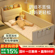 億家之主兒童床拼接床男孩實(shí)木加寬床加床拼床定制寶寶儲物床小床拼接大床 奶油可儲物200*100(總長(cháng)220) 乳膠+椰棕可拆洗床墊