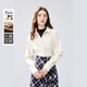秋水伊人職場(chǎng)OL風(fēng)經(jīng)典翻領(lǐng)襯衫2026年春季新款女通勤百搭打底上衣