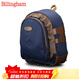 白金漢（Billingham）25專(zhuān)業(yè)雙肩攝影包單反微單相機方塊機11.4升大畫(huà)幅防雨背包1DX/D4適用于哈蘇徠卡通勤旅行收納包 海軍藍色/巧克力皮革 502504-54