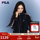 FILA 斐樂(lè )楊冪同款官方女士針織連帽外套2026春新款時(shí)尚休閑夾克上衣 傳奇藍-NV M 165/84A/M