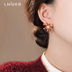 Lnieer925銀針酒紅色新年煙花耳釘女2026新款輕奢高級感耳環(huán)巨好看耳飾 璀璨煙花耳釘【S925銀針】