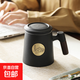 陶瓷茶水分離泡茶杯子男士個(gè)人專(zhuān)用辦公室帶過(guò)濾茶漏水杯定制LOGO 千里江山磨砂黑-400ml
