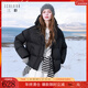 三彩【防水易打理】2025冬季新款連帽羽絨服90白鴨絨面包服M 經(jīng)典黑 非特白絨 M 160/84A