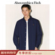 Abercrombie & Fitch【李現同款】小麋鹿圖案美式牛津長(cháng)袖襯衫25秋冬男裝125-5224 海軍藍 S (175/92A)
