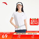 安踏休閑短袖t恤女士夏季新款潮流簡(jiǎn)約百搭寬松透氣針織運動(dòng)上衣