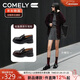 康莉（COMELY）張藝凡同款厚底樂(lè )福鞋女2025年秋季新款復古增高小皮鞋 黑色 37
