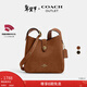 蔻馳（COACH）【禮物】奧萊女士女包HADLEY 25號多功能斜挎包單肩包通勤百搭 IM/黃赭色