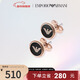 EMPORIO ARMANI阿瑪尼耳釘女 圓形鷹標 新年禮物送女友EGS2534221