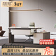 簡(jiǎn)邦智能電動(dòng)升降老板桌現代E0級辦公桌輕奢時(shí)尚女總裁桌辦公室大班臺 【E0環(huán)?！?.8米升降老板桌