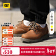 卡特（CAT）休閑皮鞋工裝鞋男鞋經(jīng)典款EXPRESSWAY牛皮固特異工作鞋通勤鞋 淺棕色P721416 42