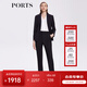 PORTS寶姿早春新款女裝職場(chǎng)休閑小西裝ALD8J008NWW050 黑色 常規 M (6)