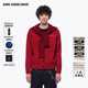 ANN ANDELMAN【馬甜甜同款】簡(jiǎn)約氣質(zhì)毛衣圍巾式披肩開(kāi)衫針織外套 紅色 XS