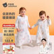 貝肽斯嬰兒睡袋暖姜恒溫兒童背心睡袋嬰幼兒防踢被睡衣冬季加厚 莊園S