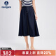 Navigare意大利小帆船牛仔半身裙女士25春夏季新品休閑簡(jiǎn)約裙子通勤半裙女 海軍藍 L