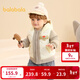 巴拉巴拉童裝寶寶羽絨服保暖嬰兒外套兒童冬季兩件套萌趣男童女童 奶白10501 120 外套充絨量45g+馬甲充絨量27g