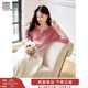 香影粉色漸變針織衫上衣女2026春裝新款草莓腮紅套頭假開(kāi)衫miu系 粉紅 【春秋款】 N851063 M