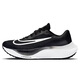 耐克NIKE跑步鞋男緩震泡棉ZOOMX FLY 5運動(dòng)鞋DM8968-001黑白40