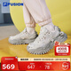 FILA FUSION斐樂(lè )官方潮牌女子BIANCO硬糖鞋2024春夏跑步鞋休閑鞋透氣舒適