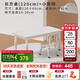 育才兒童桌椅花生桌可升降涂鴉幼兒園學(xué)習畫(huà)畫(huà)桌寶寶玩具積木游戲桌 小黃蜂長(cháng)方桌120X60CM 配一椅