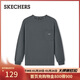 斯凱奇（Skechers）新年禮物2025春冬季男女同款圓領(lǐng)時(shí)尚潮流百搭運動(dòng)打底衫L325U033