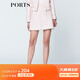 PORTS寶姿  新品商場(chǎng)同款女裝優(yōu)雅撞色半截裙A字裙SN8S001HFQ057 粉紅混色 6
