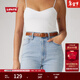 Levi's【商場(chǎng)同款】李維斯25年新款女士時(shí)尚牛皮革腰帶002G7 黑色 100