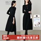 晚白【新品】紙片人長(cháng)裙內搭可外穿2026春款氣質(zhì)百搭直筒棉針織連衣裙 黑色 S