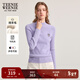 Teenie Weenie【綿羊毛】小熊女裝毛針織衫25秋款時(shí)尚半高領(lǐng)打底衫 紫色 L